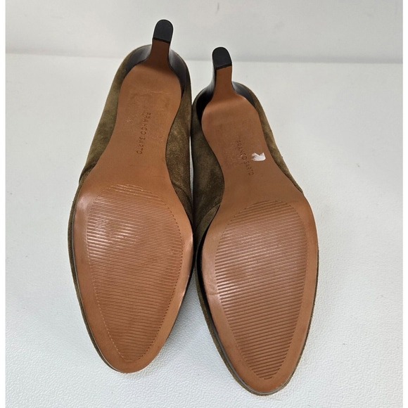 Franco Sarto Sabelle High Heel KHAKI Brown Suede Ankle Booties size 8 M - Picture 9 of 9
